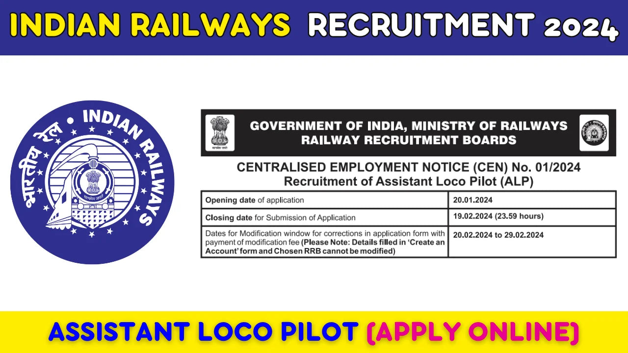 Railway Recruitment Board RRB Assistant Loco Pilot ALP