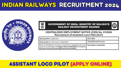 Railway Recruitment Board RRB Assistant Loco Pilot ALP