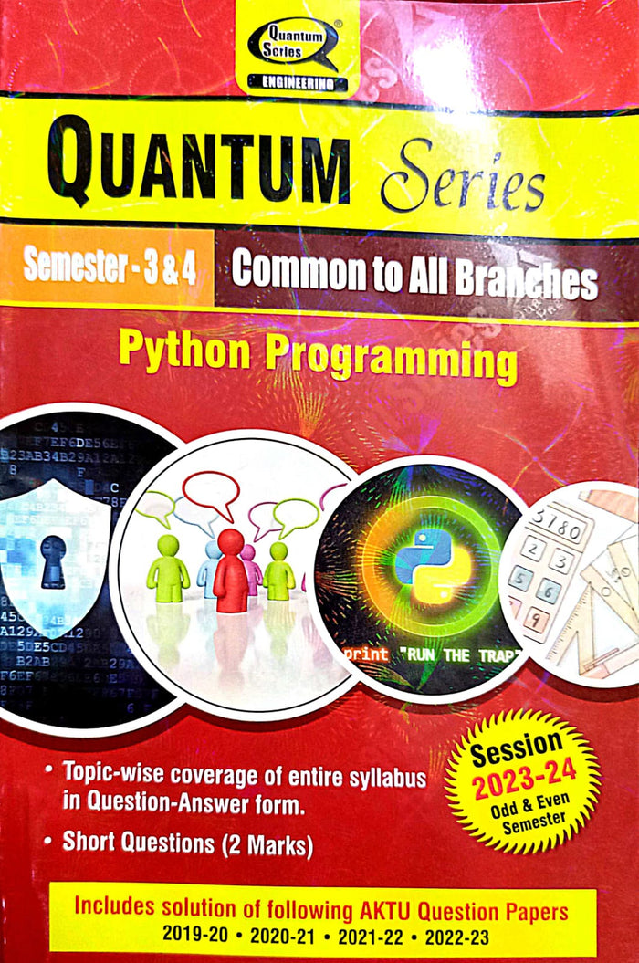 Quantum series of python programming (AKTU) 2023-24 – Prastuti Books