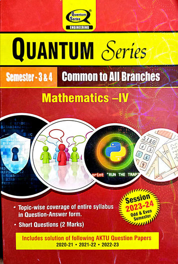 Quantum series of Mathematics-IV (AKTU) 2023-24