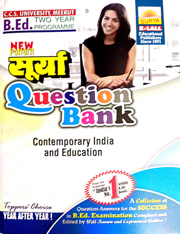 Contemporary India And Education Surya Question Bank - English