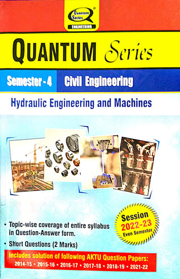 Quantum Series B.Tech Hydraulic engineering and machines 2022-23