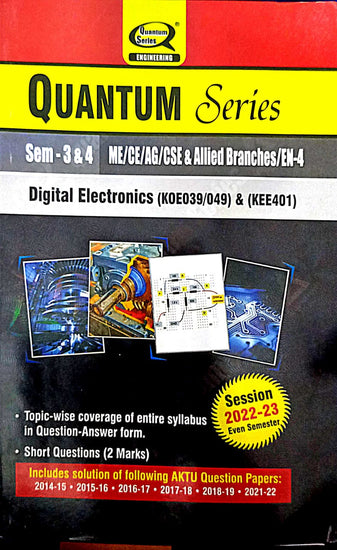 Quantum Series B.Tech DIGITAL ELECTRONICS 2022-23