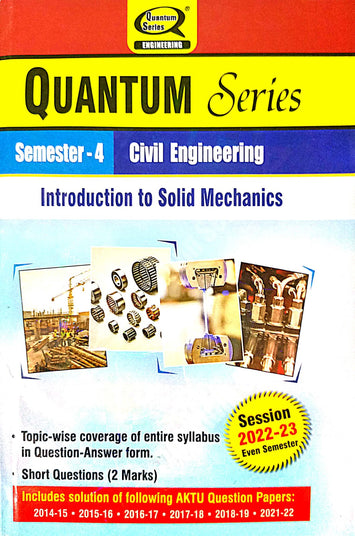 Quantum Series B.Tech INTRODUCTION TO SOLID MECHANICS 2022-23