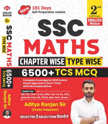 Aditya Ranjan Sir |SSC MATHS 6500+| Chapter-Wise & TYPE -WISE | English Medium| 2nd Edition| With Detailed Explanation & Short Tricks ( Paperback, Aditya Ranjan Sir, English Medium)  (Paperback, Aditya Ranjan)