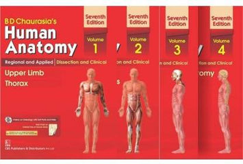 Human Anatomy By B D Chaurasia's 7th Edition(Set Of 4 Books) Vol-1,2,3&4  (Paperback, BD Chaurasia's)