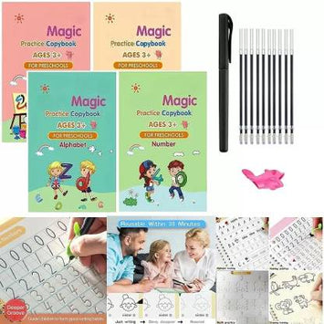 Magic Book  (Spiral, Others, children book, baby book, practice book)