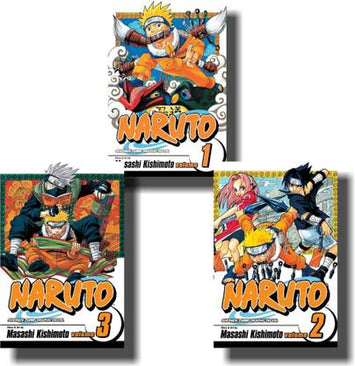 Masashi Kishimoto : Naruto Manga Vol 1, Vol 2 And Vol 3 Set ( Including Poster )  (Paperback, Masashi Kishimoto)
