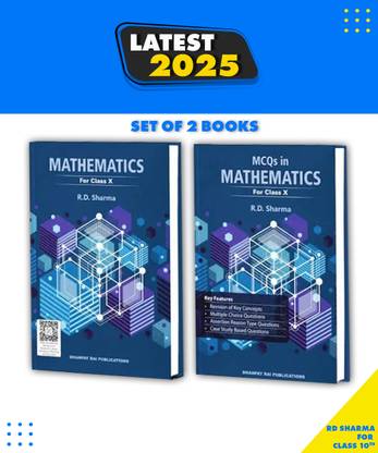 Rd Sharma Class 10 Maths 2025-26 CBSE Examinations | R D Sharma Class 10 Mathematics With MCQ Book (Pack Of 2 Books)  (Paperback, R.D. Sharma)