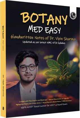 PW Botany Med Easy Notes by Dr. Vipin Sharma: NEET & Boards | Flowcharts & Mnemonics  (English, Paperback, Sharma Vipin)