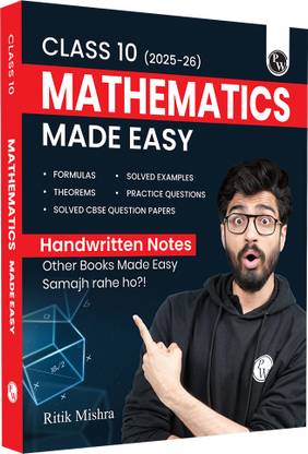 PW Class 10 Maths Made Easy Handwritten Notes By Ritik Mishra For Board Exams  (Paperback, Ritik Mishra, PW)