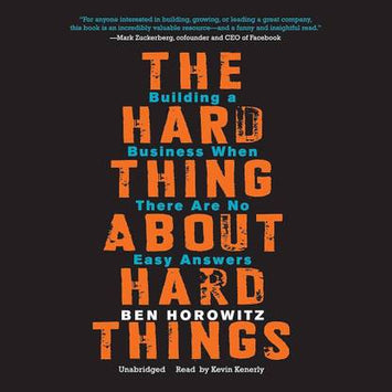 The Hard things about hard things  (Paperback, Ben Horowitz)