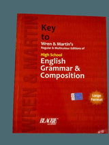 Key to Wren & Martin Regular & Multicolour Editions Of High School English Grammar & Composition  (English, Paperback, unknown) - Prastuti Books