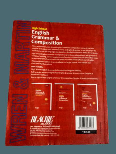 High School English Grammar & Composition Regular Edition  (English, Paperback, Wren Martin) - Prastuti Books